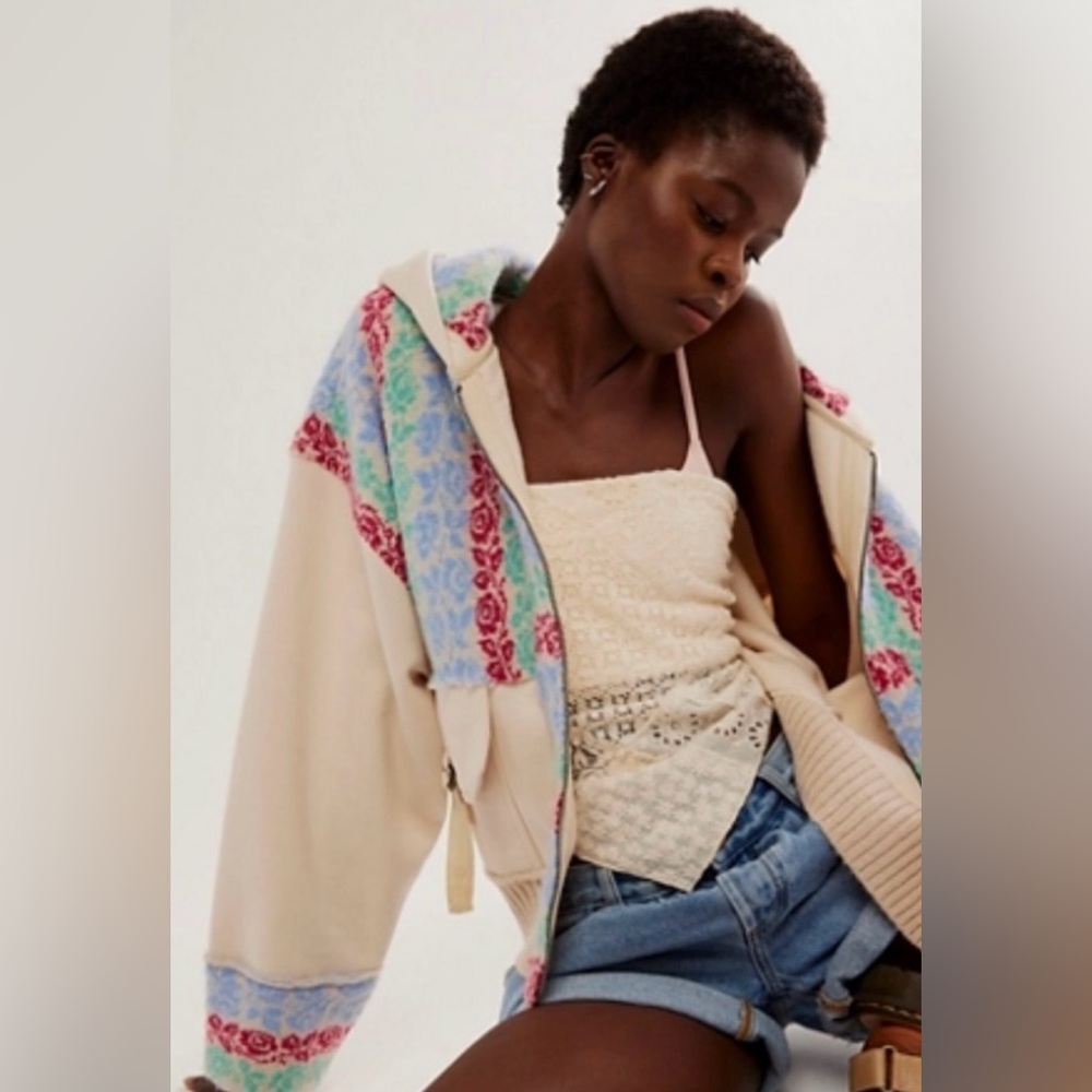 Free People Rockwell Sweatshirt Cardigan